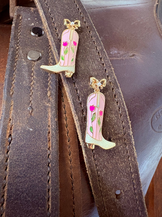 Tulips, Bows & Boots Earrings