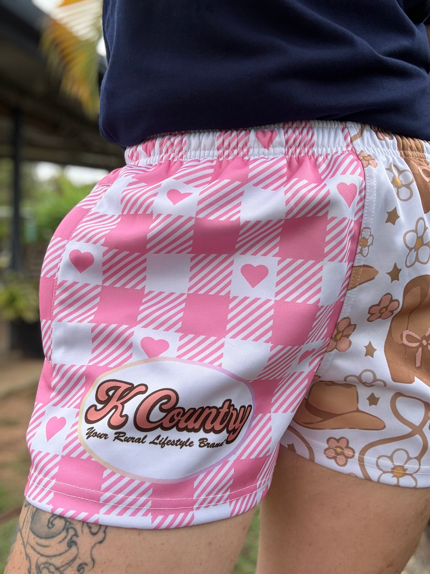 Daisies & Boots Footy Shorts