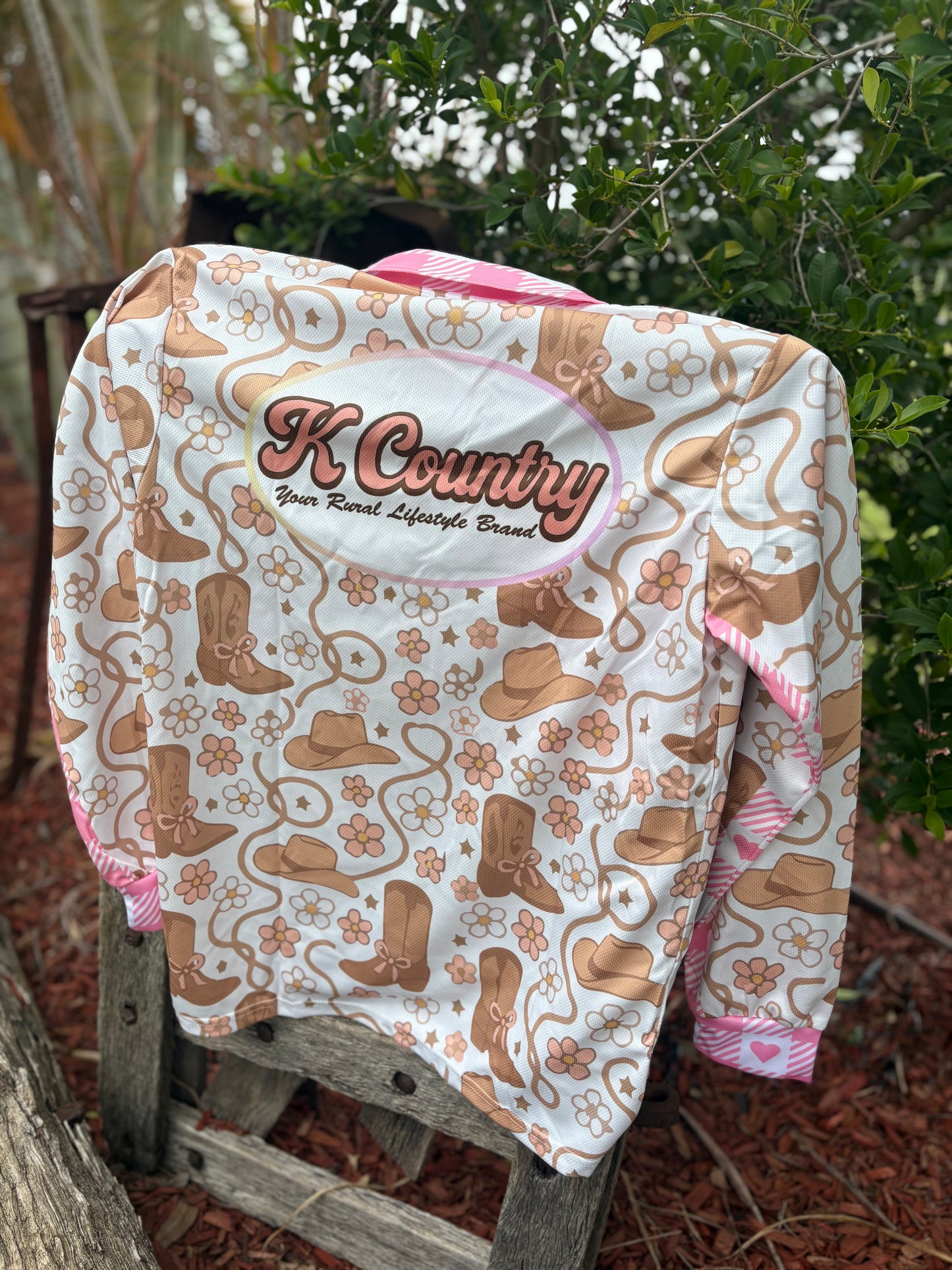 Daisies & Boots Fishing Shirt