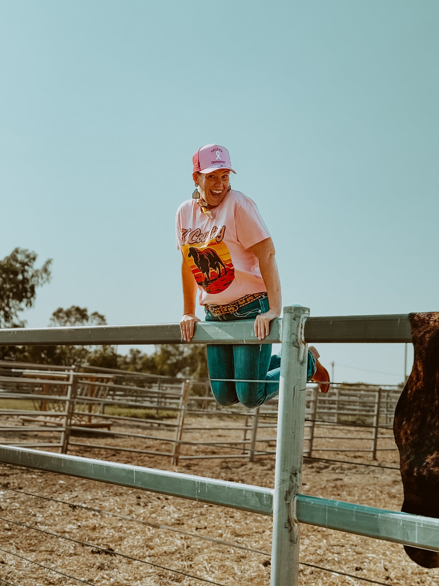 Sunset Bull Tee