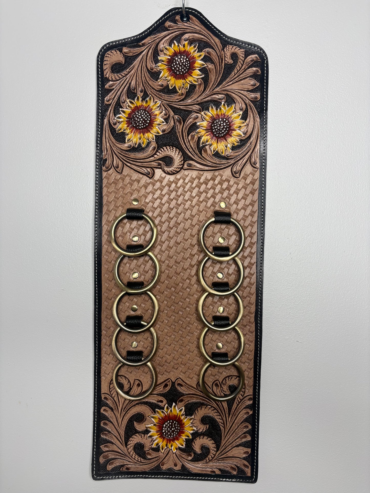 Sunflower Saddle - 10 Ring Scarf Holder