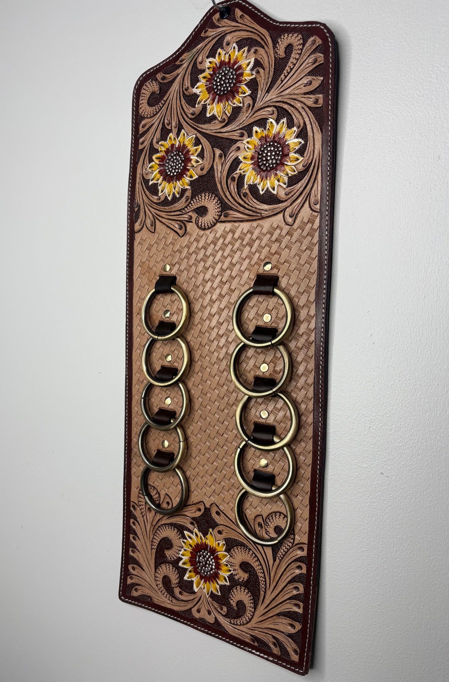 Sunflower Saddle - 10 Ring Scarf Holder