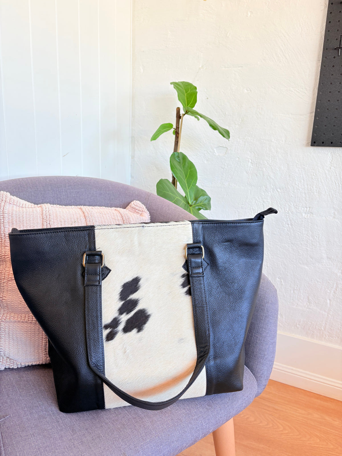 Cowhide Tote Bag