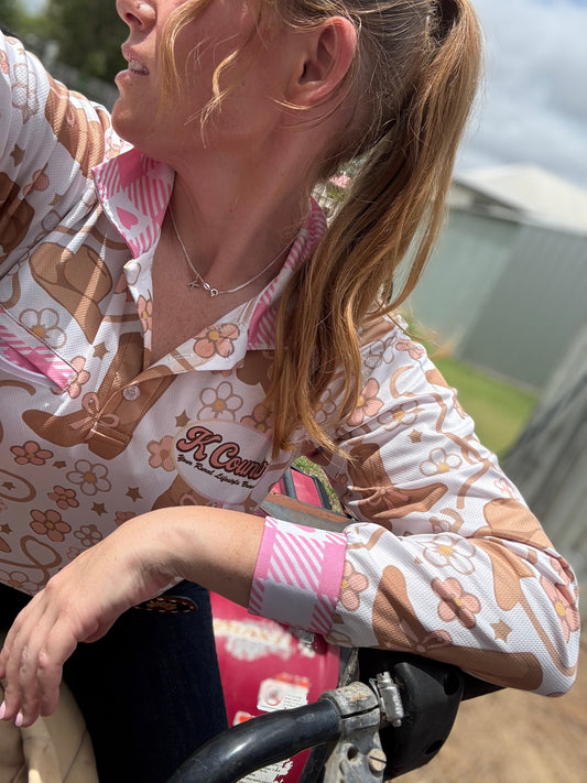 Daisies & Boots Fishing Shirt