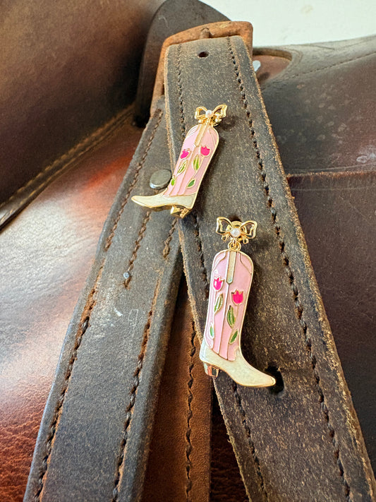 Tulips, Bows & Boots Earrings