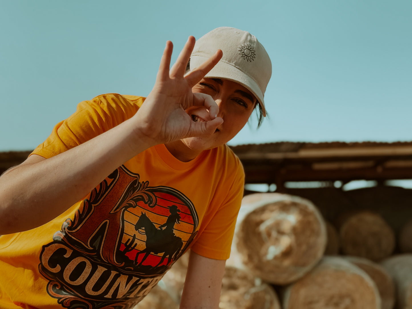 Western Sunset Cowgirl Tee