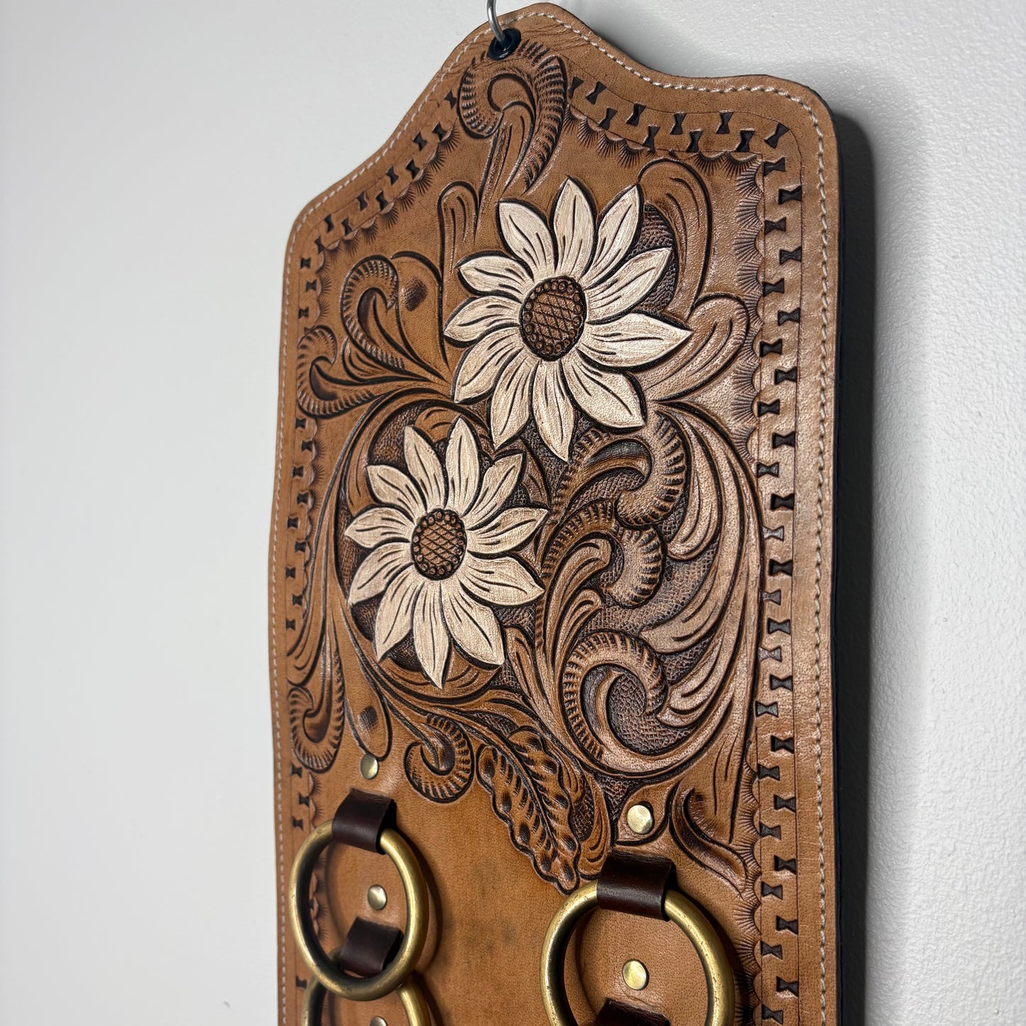 Prairie Bloom 10-Ring Scarf Holder