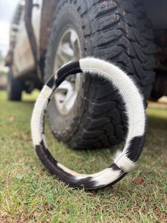 15” Full Cowhide Steering Wheel Cover