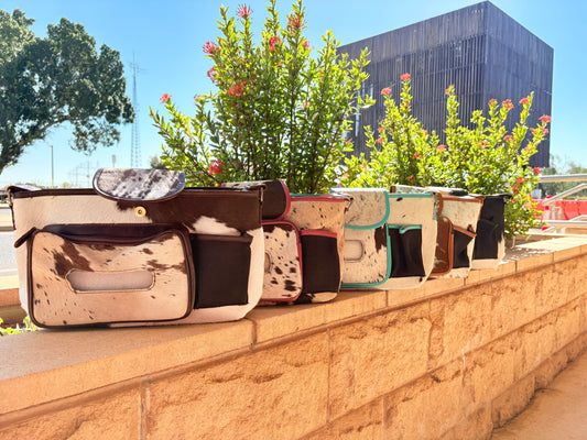 Cowhide Pram Caddy
