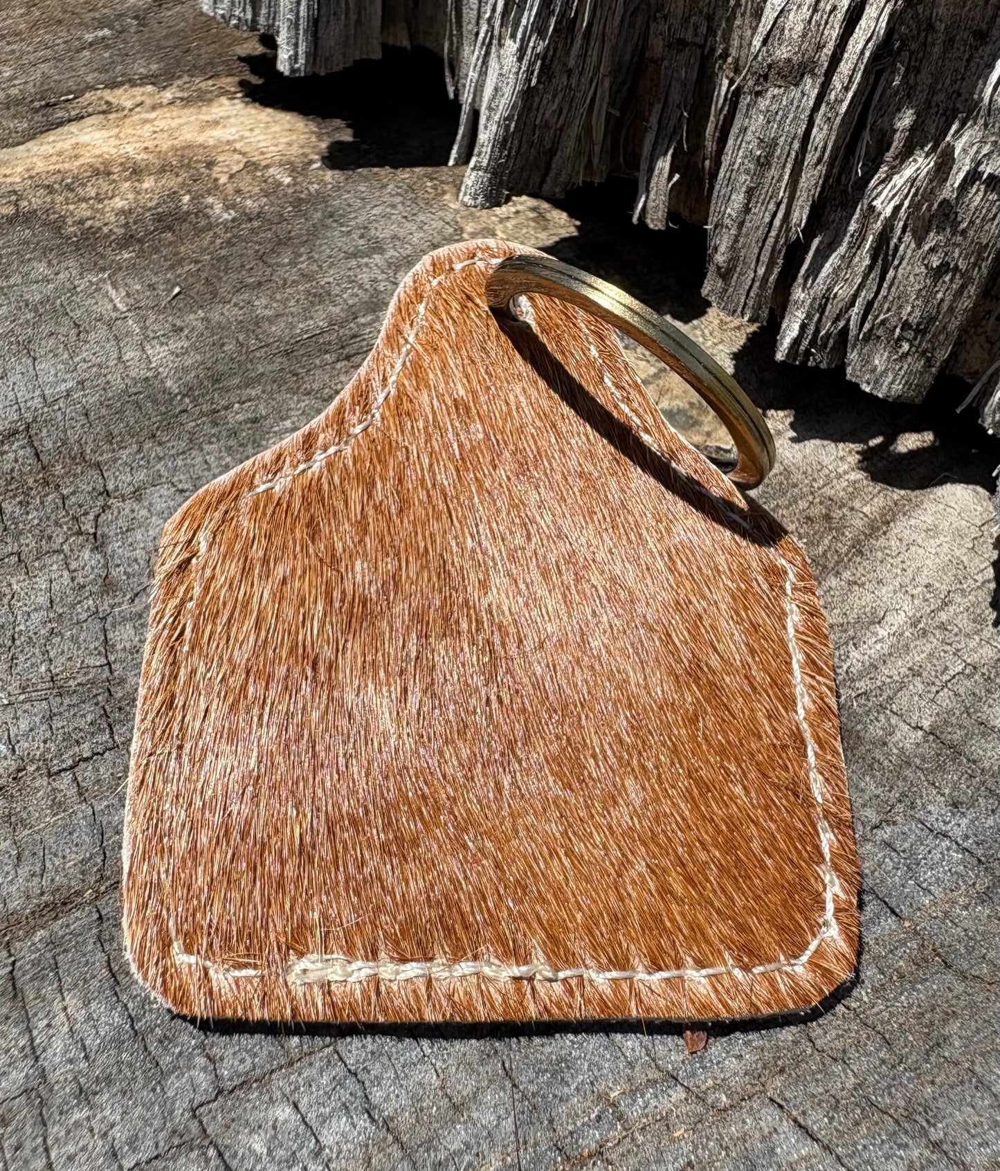 K Country Cowhide Keychain