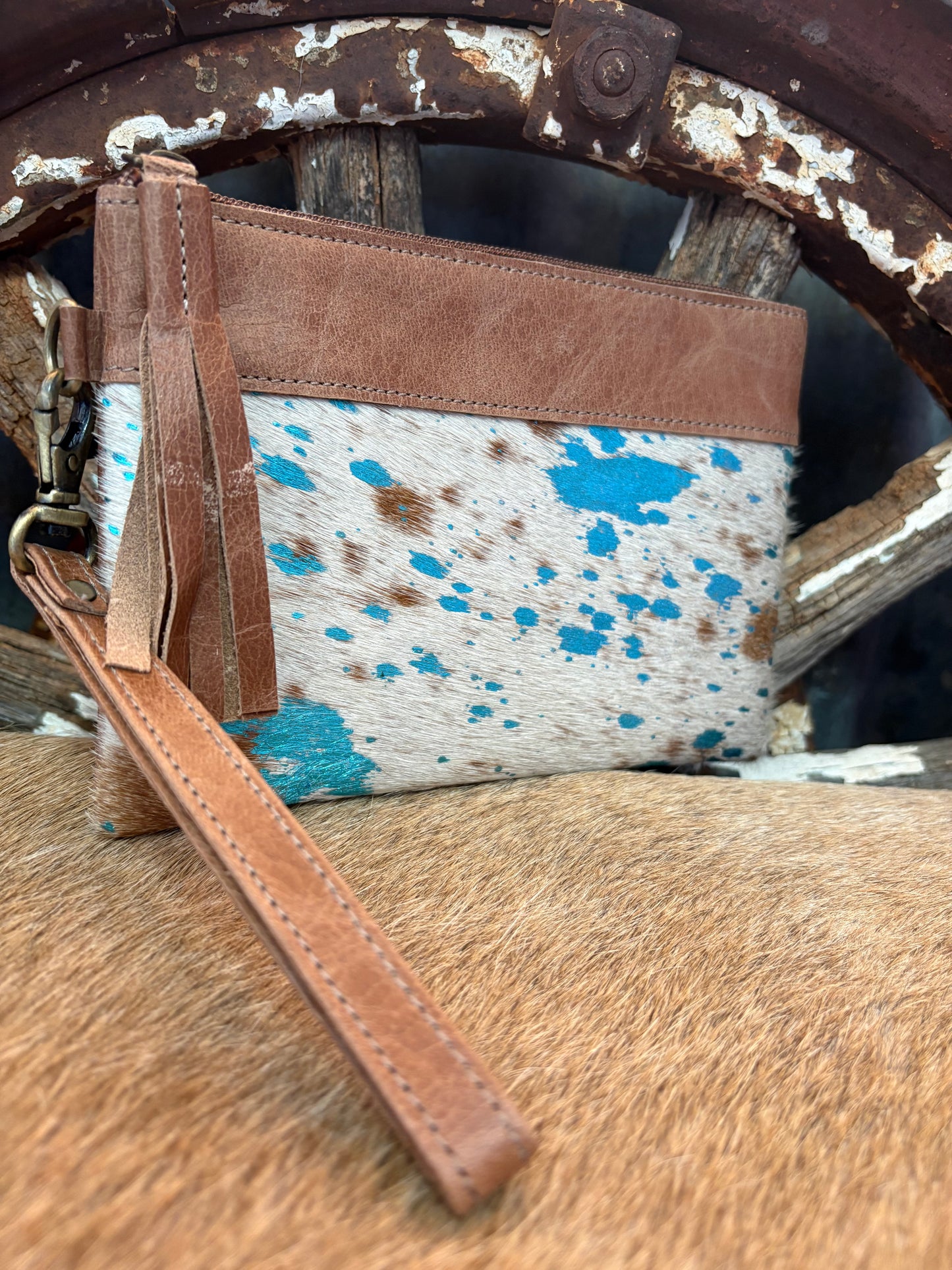 Cowhide Wrist Purse