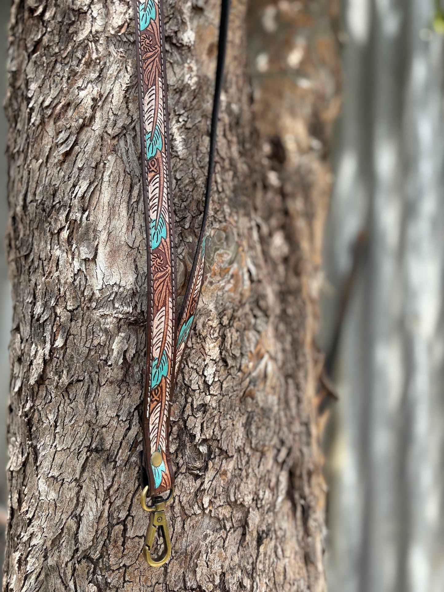 Feather & Leaf Lanyard