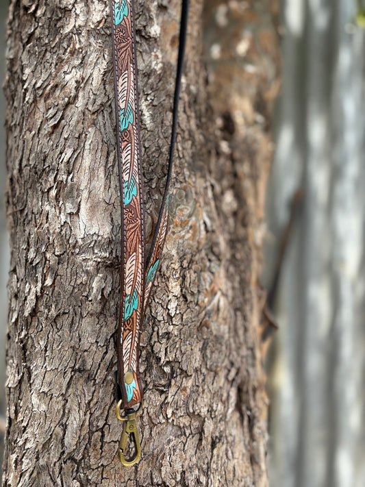 Feather & Leaf Lanyard