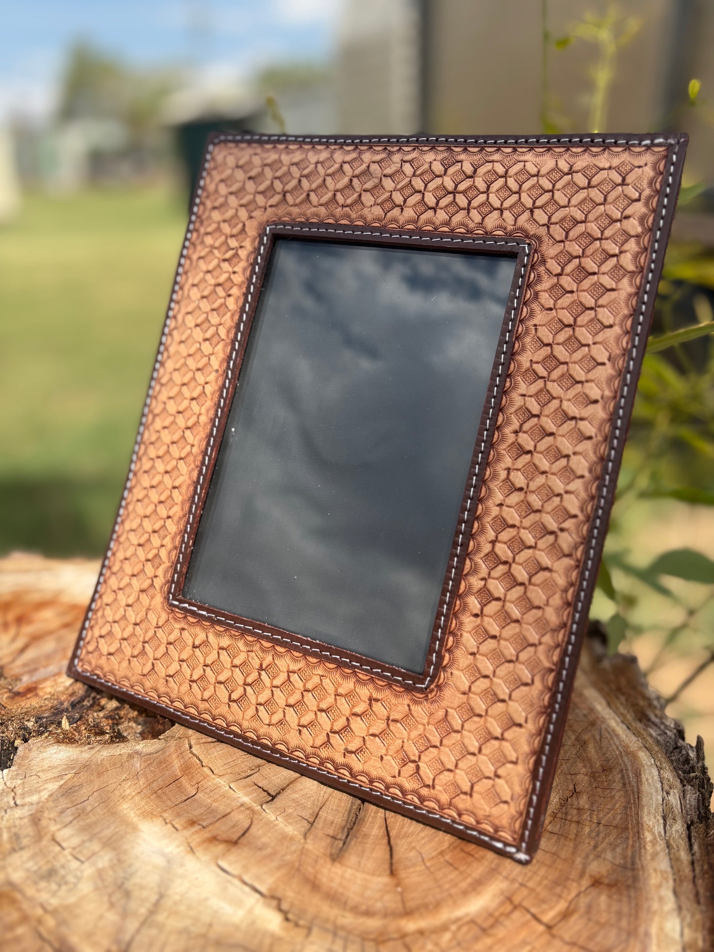 Tooled Leather Photo Frames – 4x6” Display