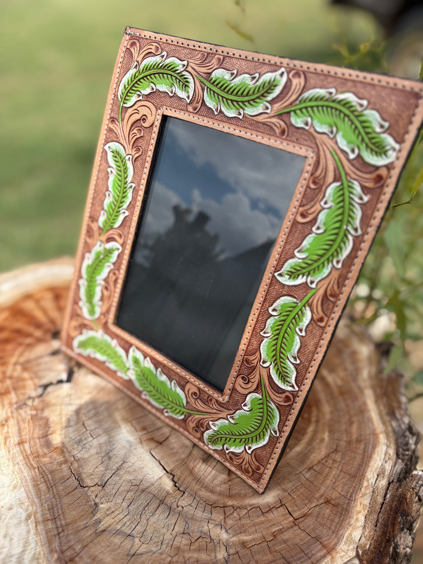 Tooled Leather Photo Frames – 4x6” Display