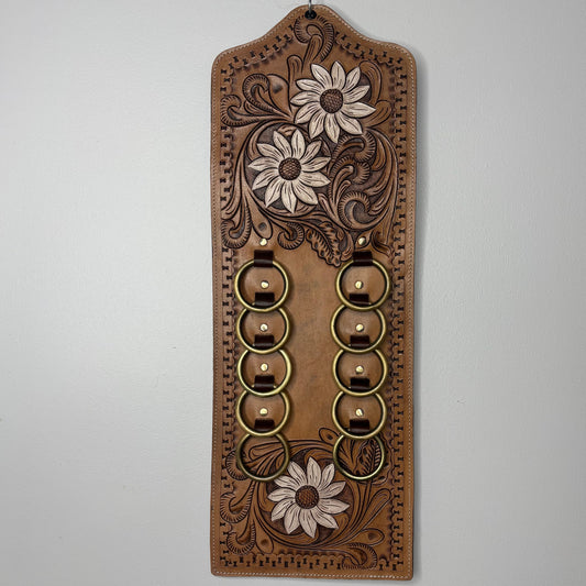 Prairie Bloom 10-Ring Scarf Holder