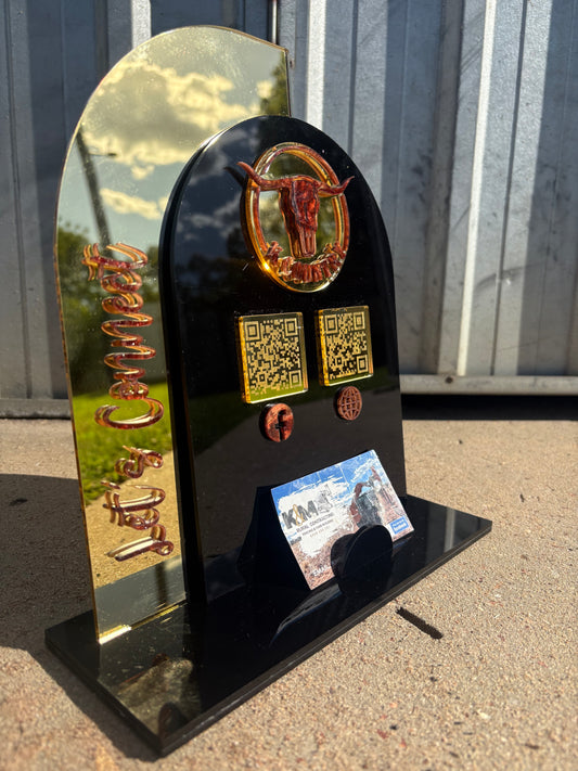 Custom QR Code Business Sign