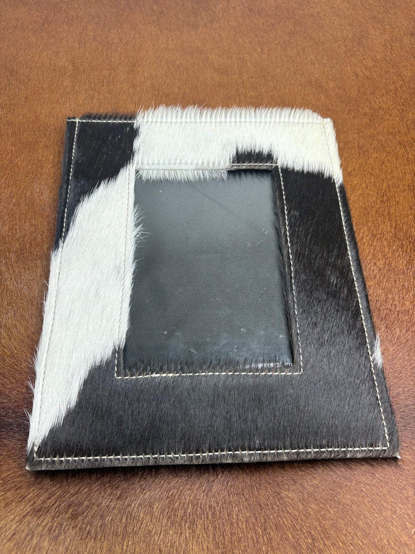Cowhide & Leather Photo Frame