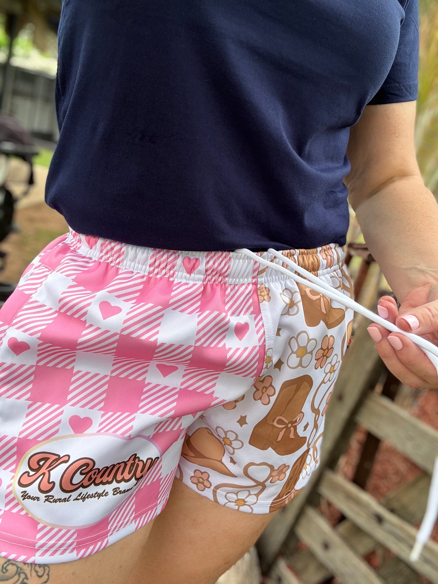 Daisies & Boots Footy Shorts