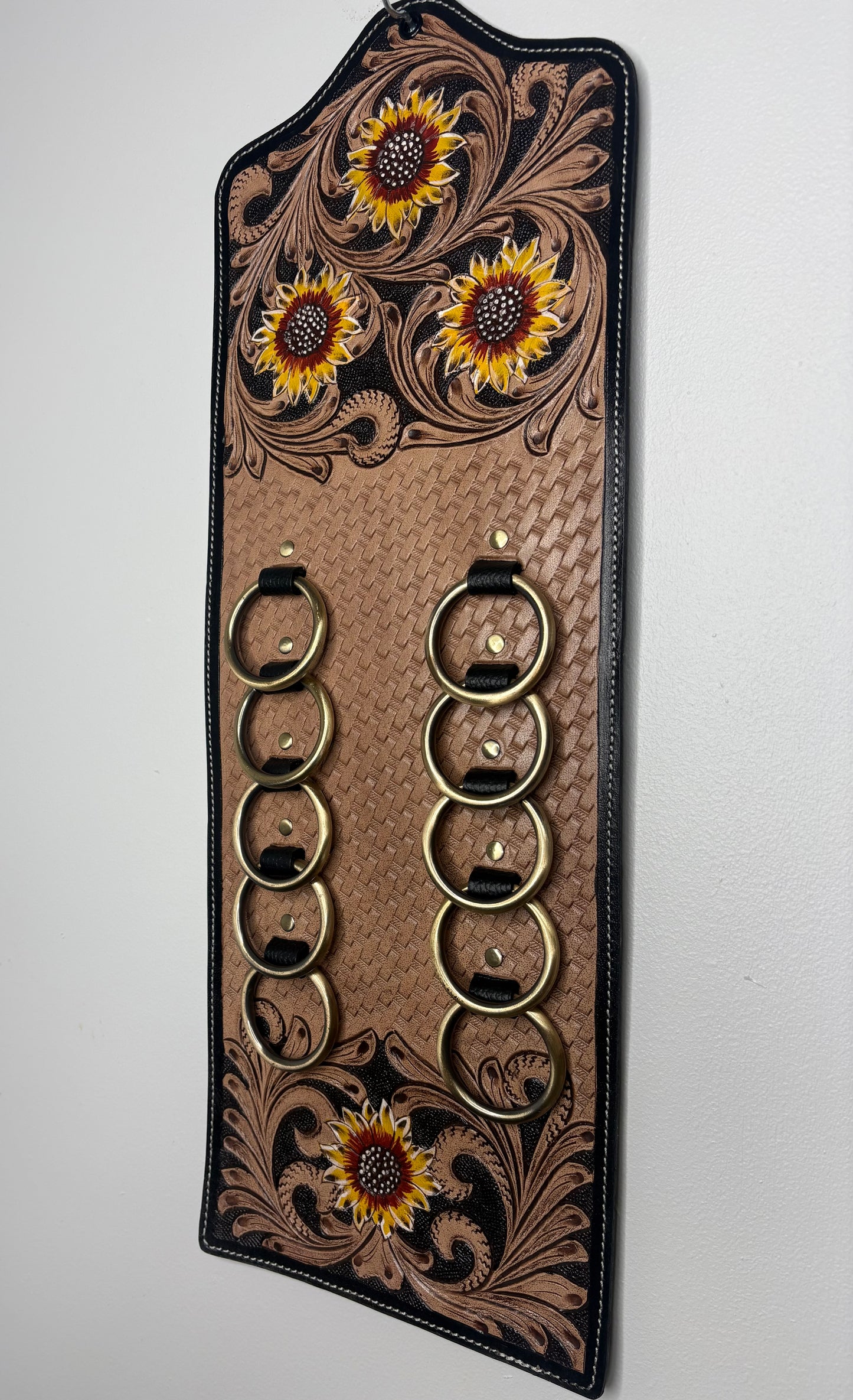 Sunflower Saddle - 10 Ring Scarf Holder
