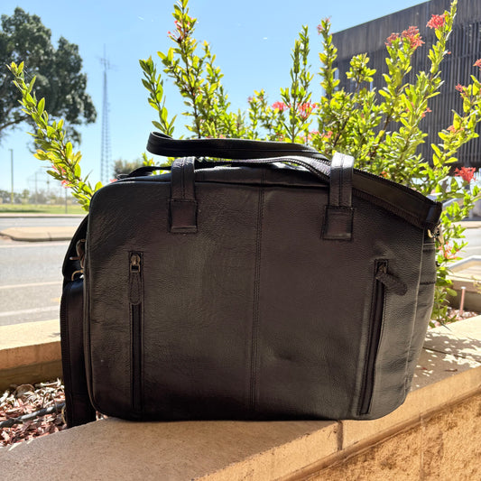 The Everyday Carryall – Leather & Cowhide