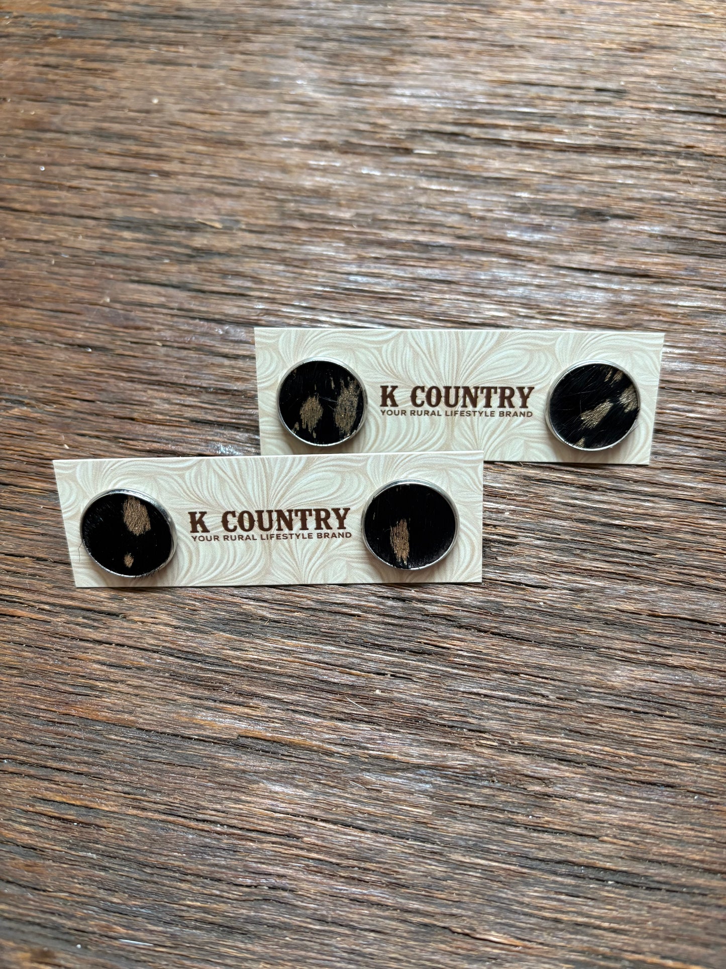 Cowhide Stud earrings