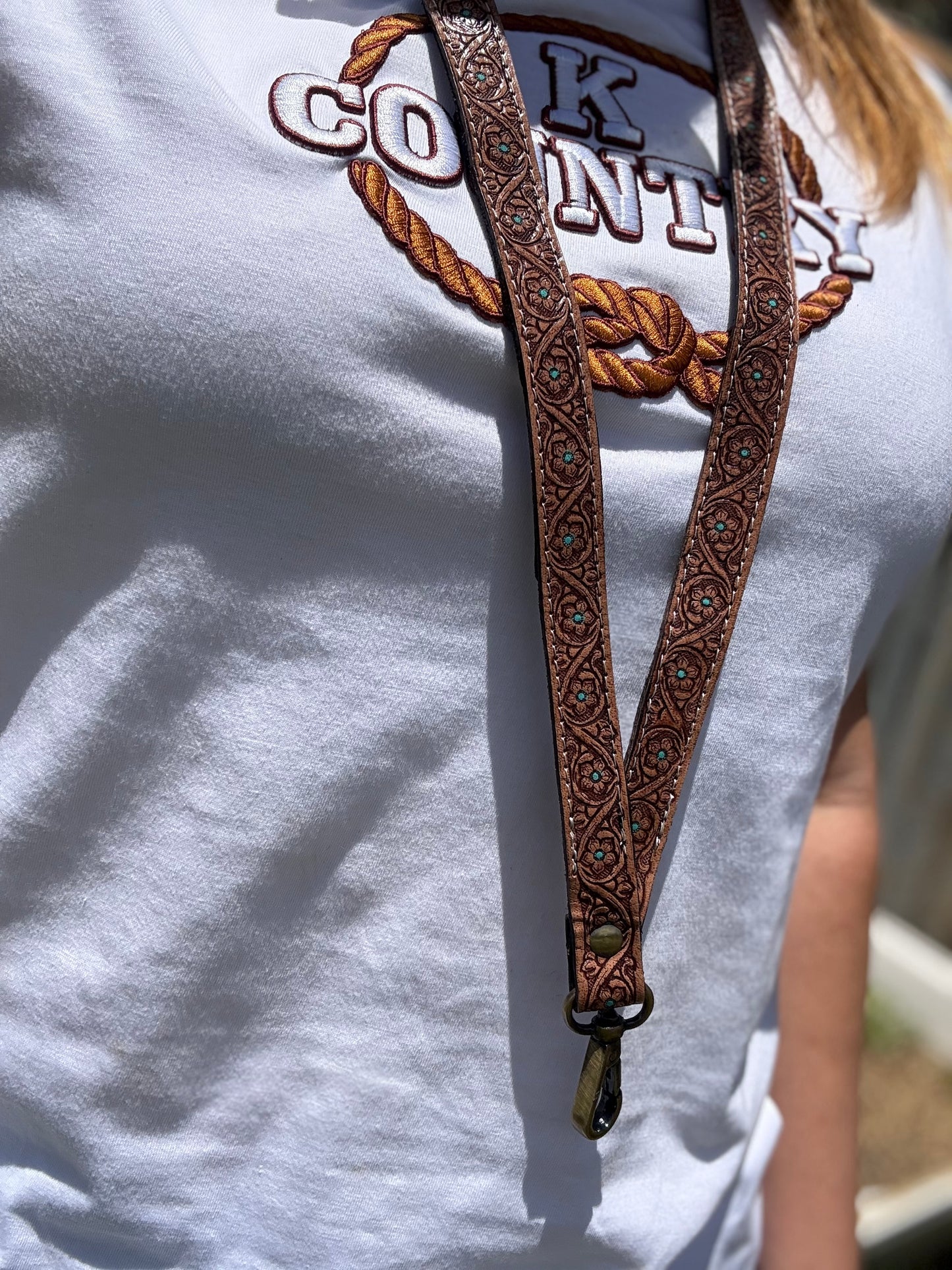 Cowgirl’s Flower Lanyard