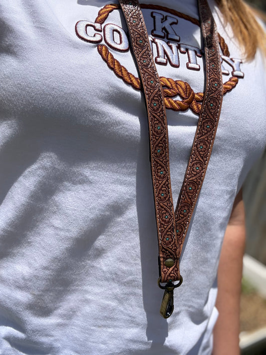 Cowgirl’s Flower Lanyard
