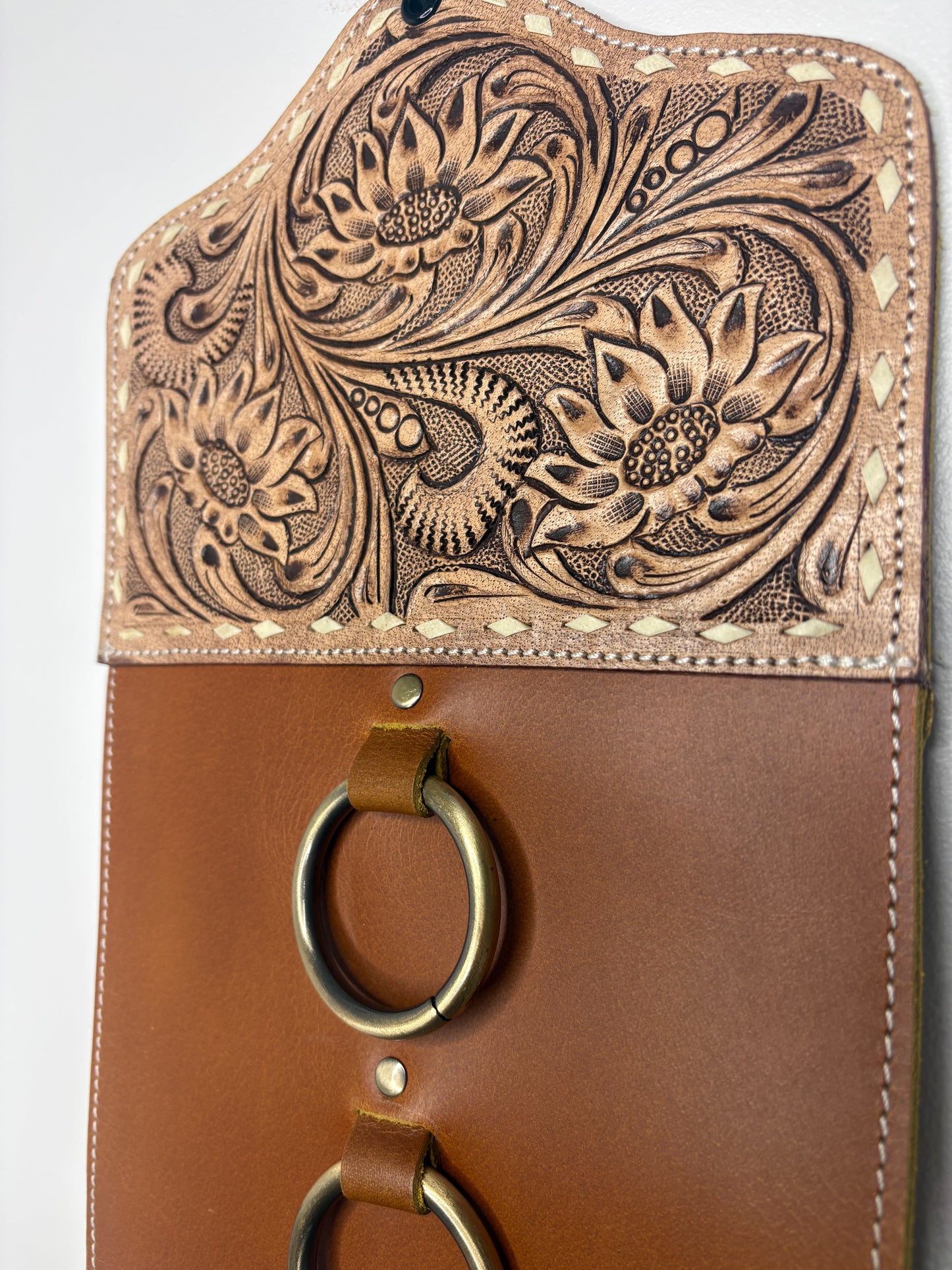 Stockman Floral 5-Ring Scarf Holder