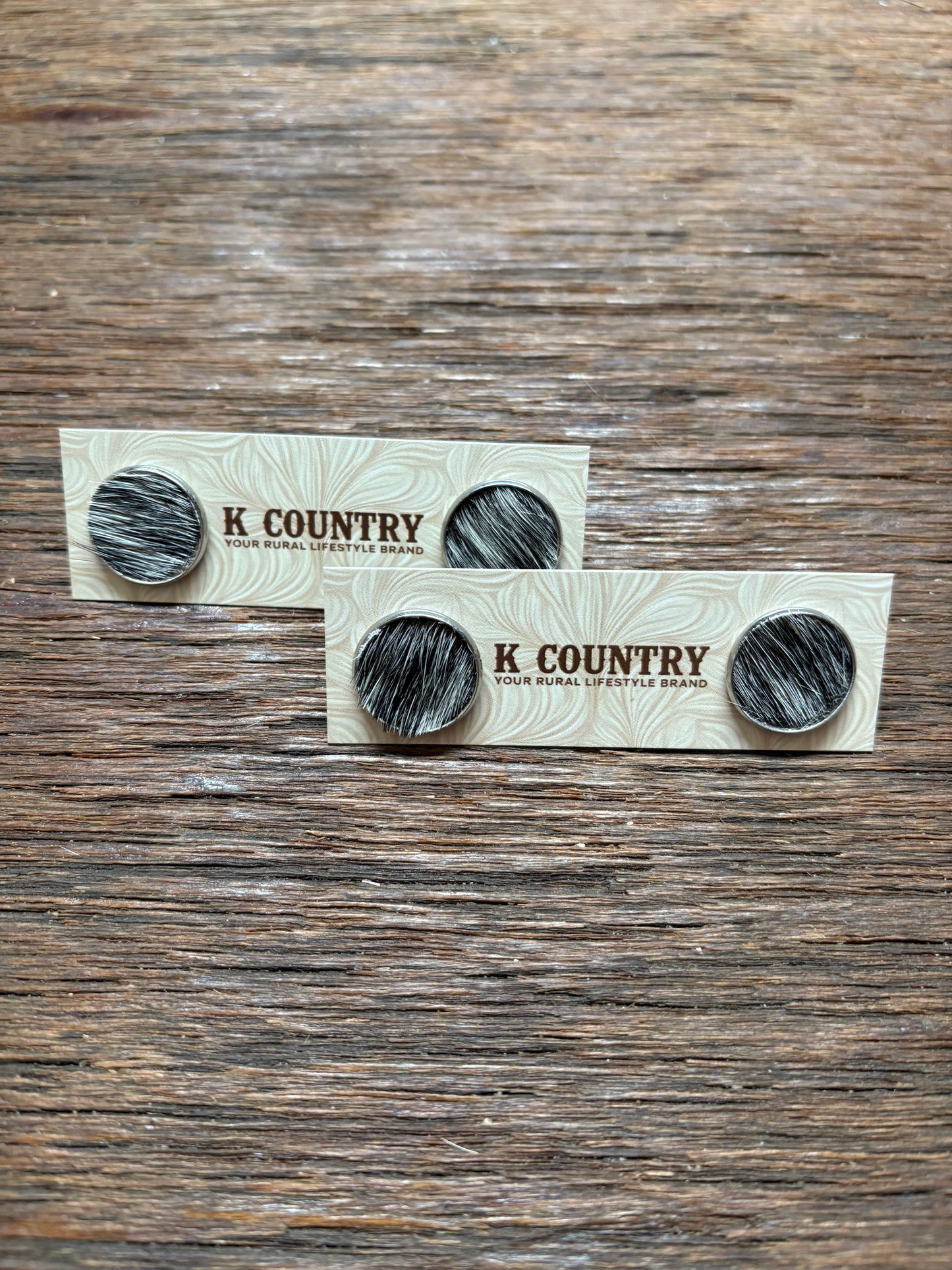 Cowhide Stud earrings