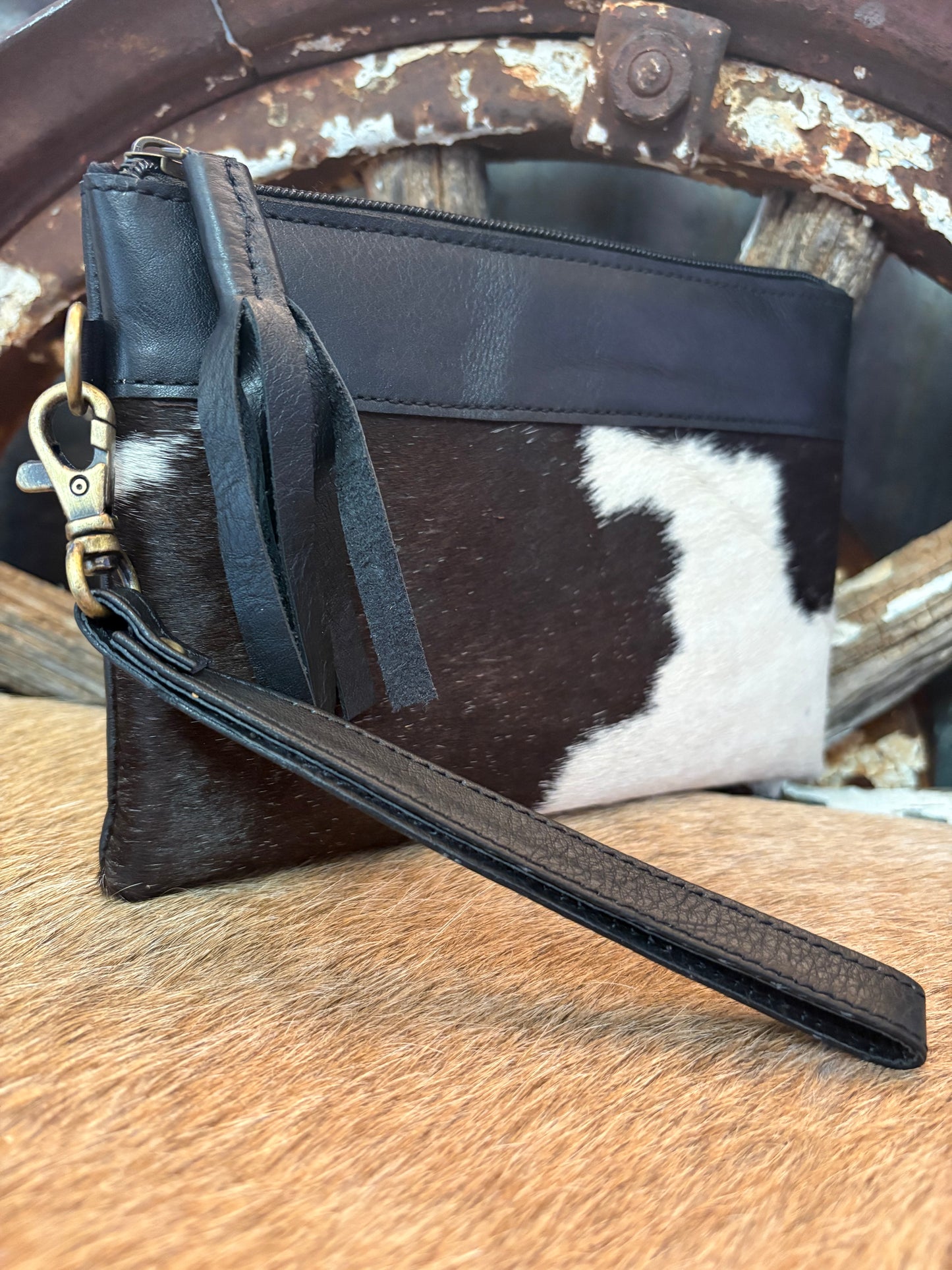 Cowhide Wrist Purse