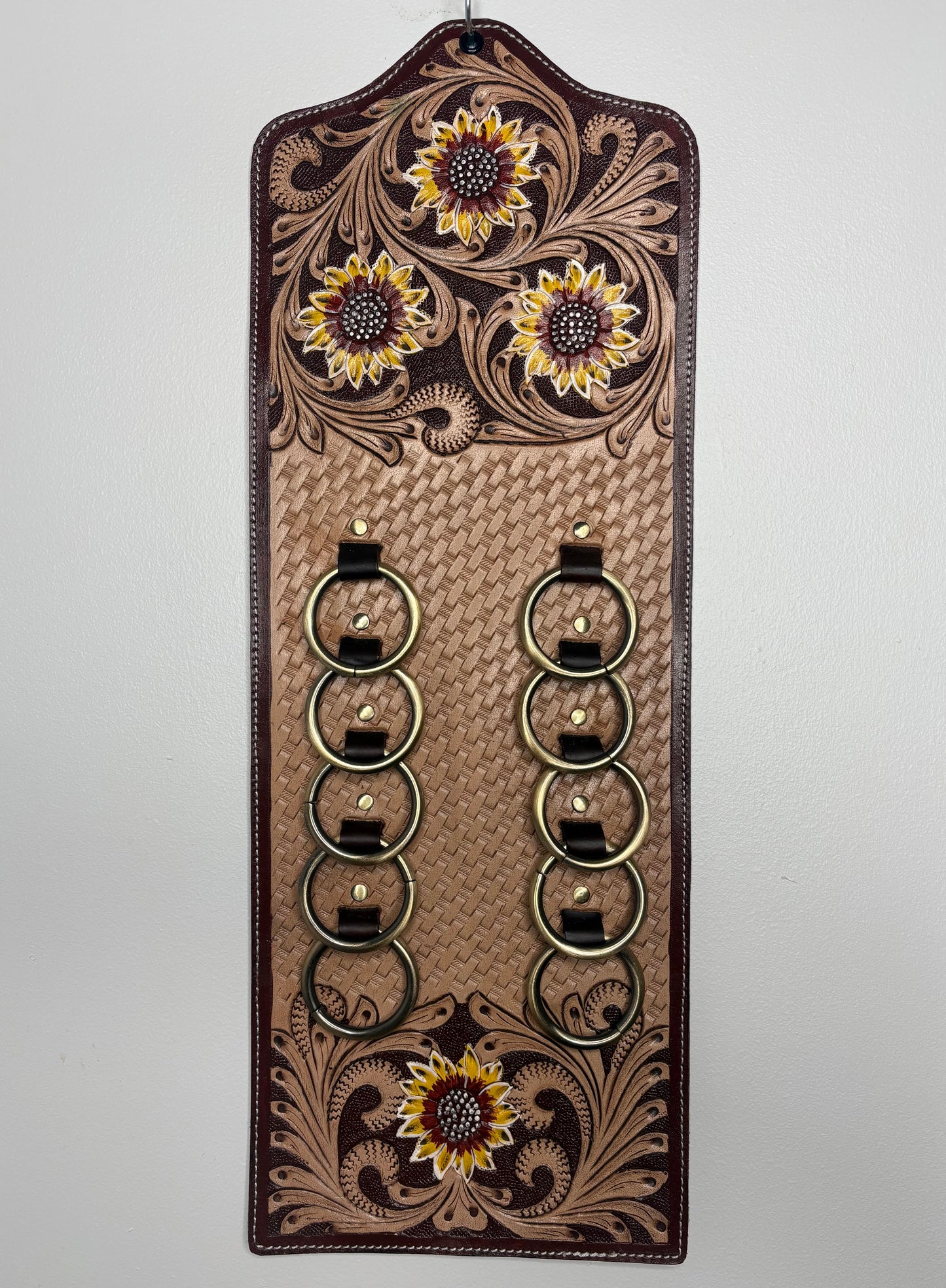 Sunflower Saddle - 10 Ring Scarf Holder