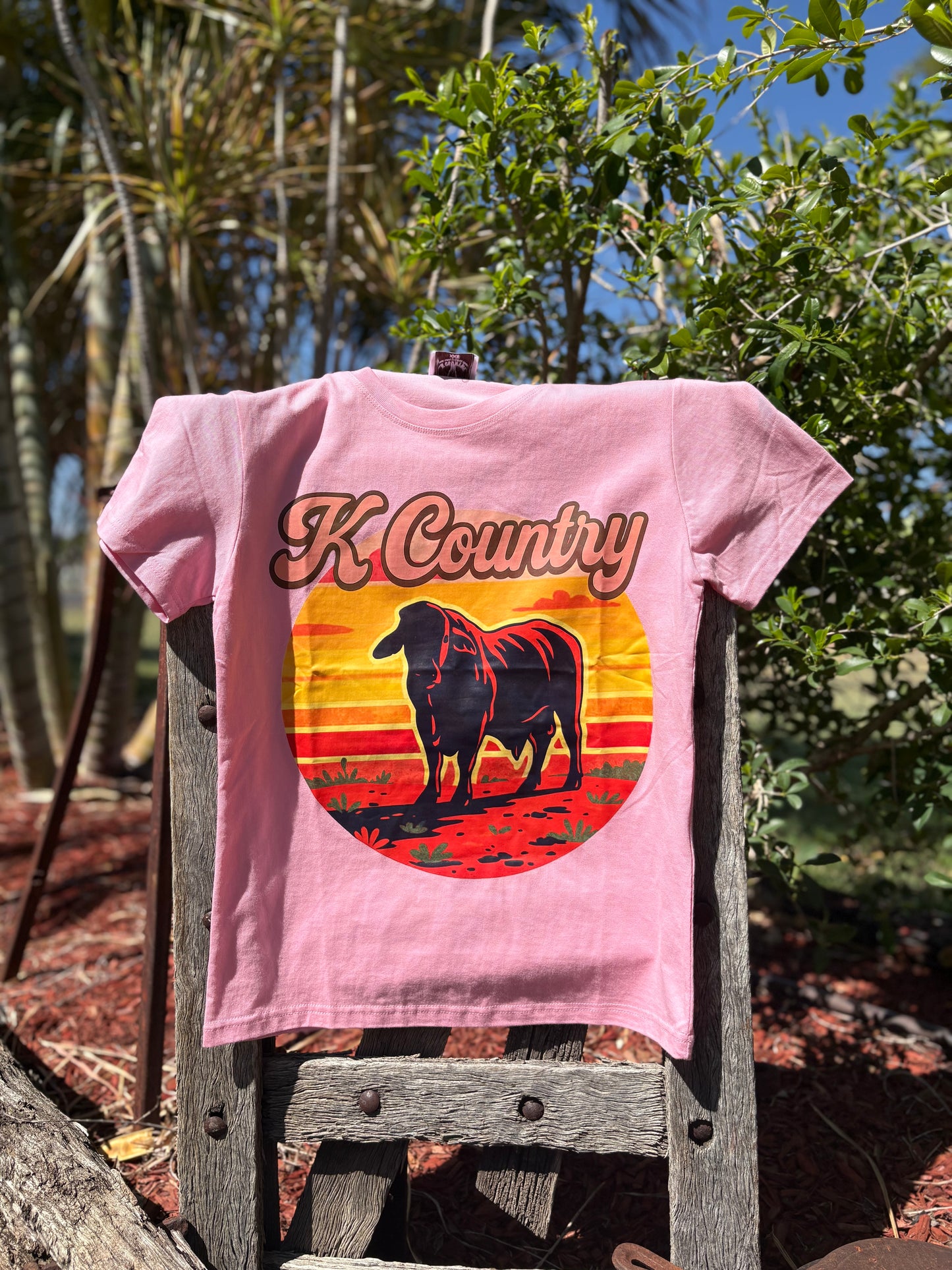 Sunset Bull Tee
