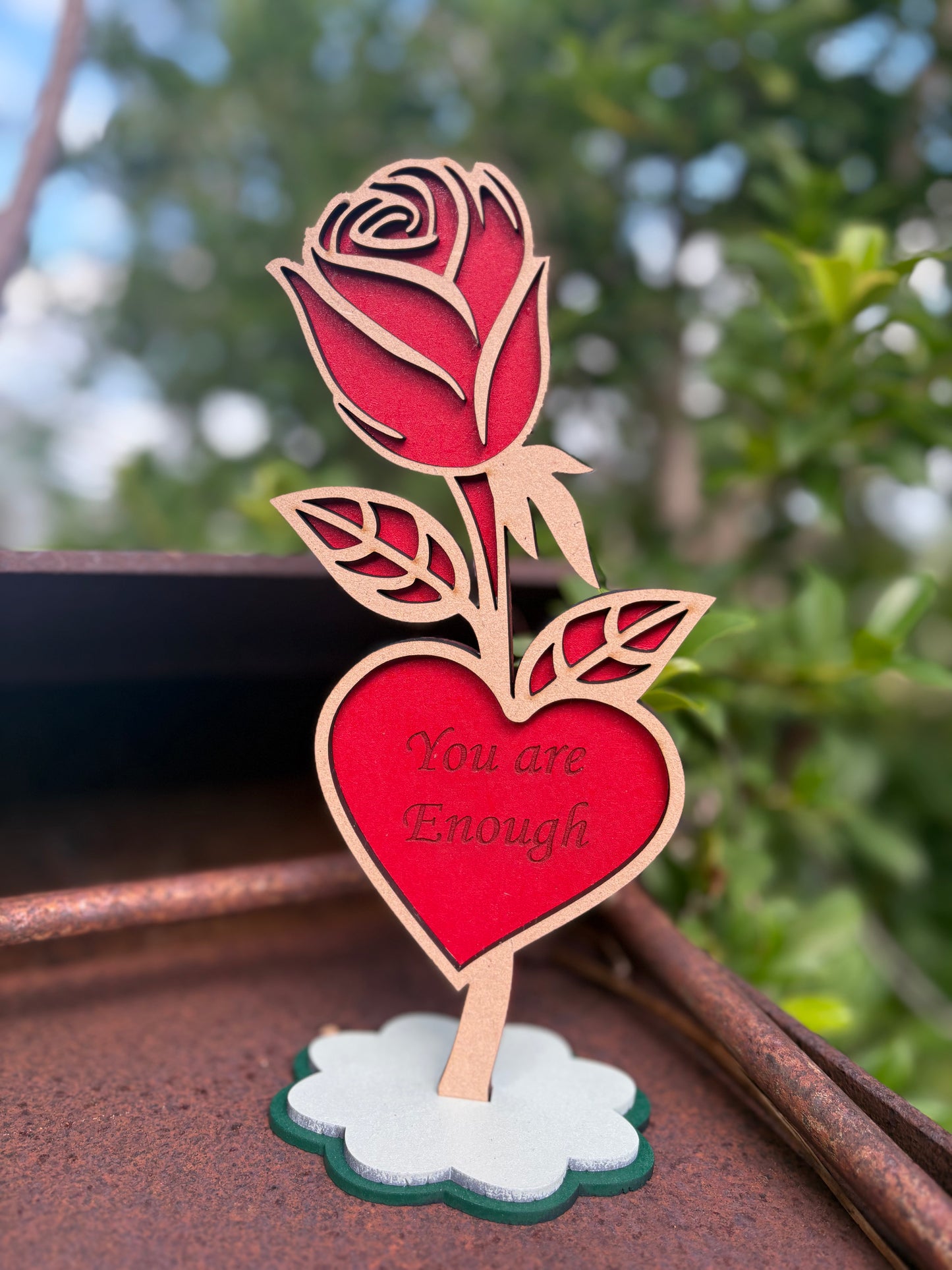 Everlasting Engraved Flower