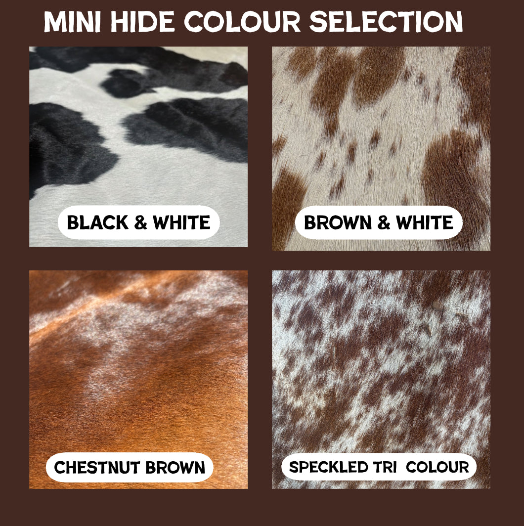 Custom Mini Cowhide (Laser Engraved & Cut)