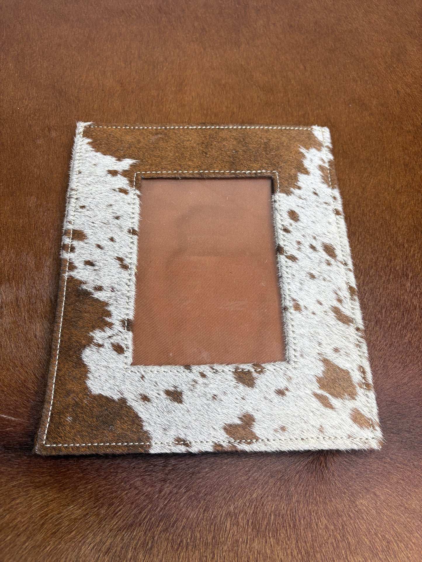 Cowhide & Leather Photo Frame