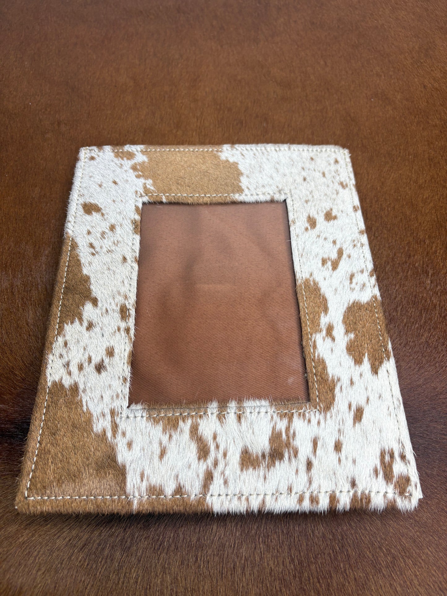 Cowhide & Leather Photo Frame