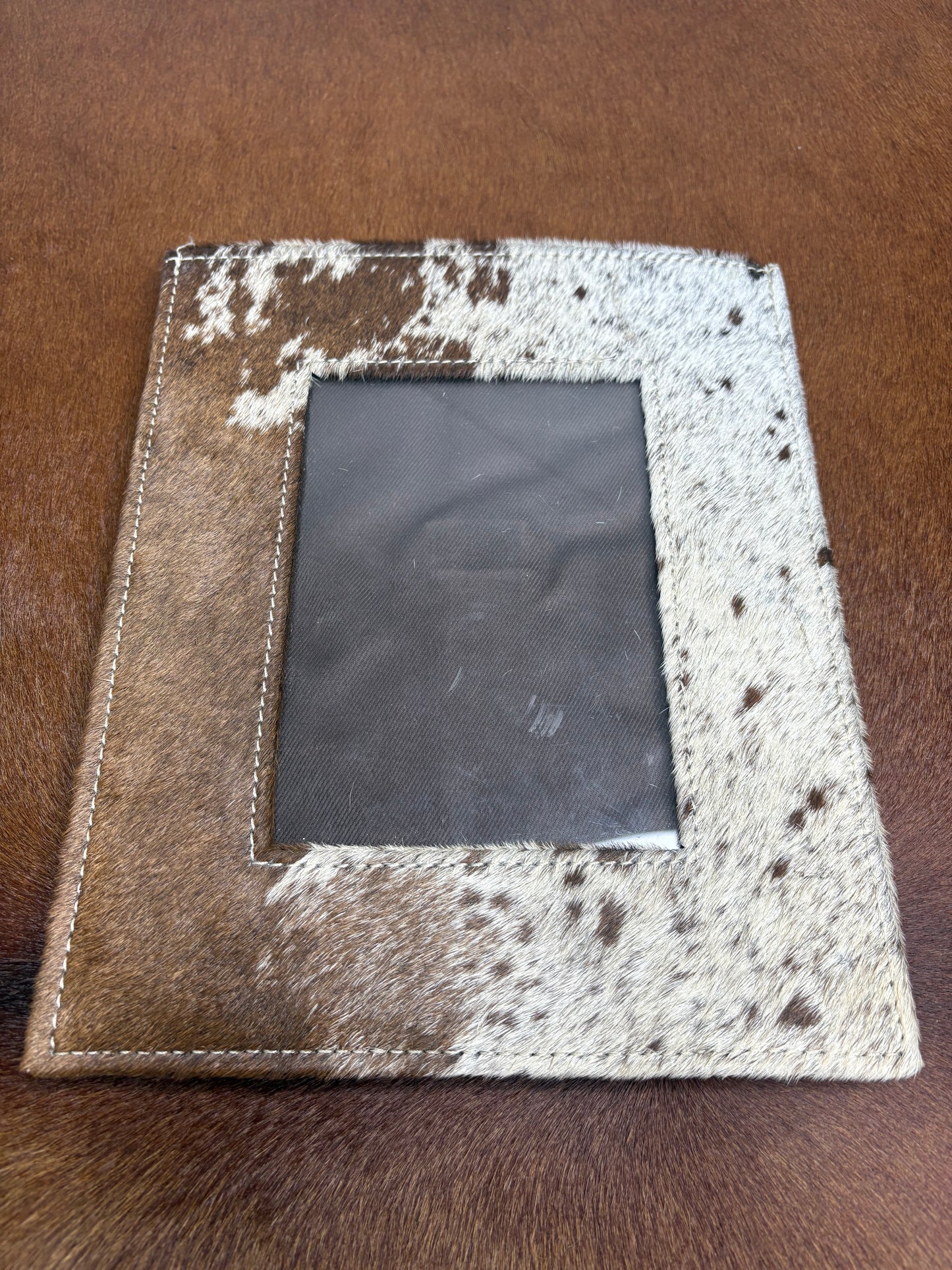 Cowhide & Leather Photo Frame