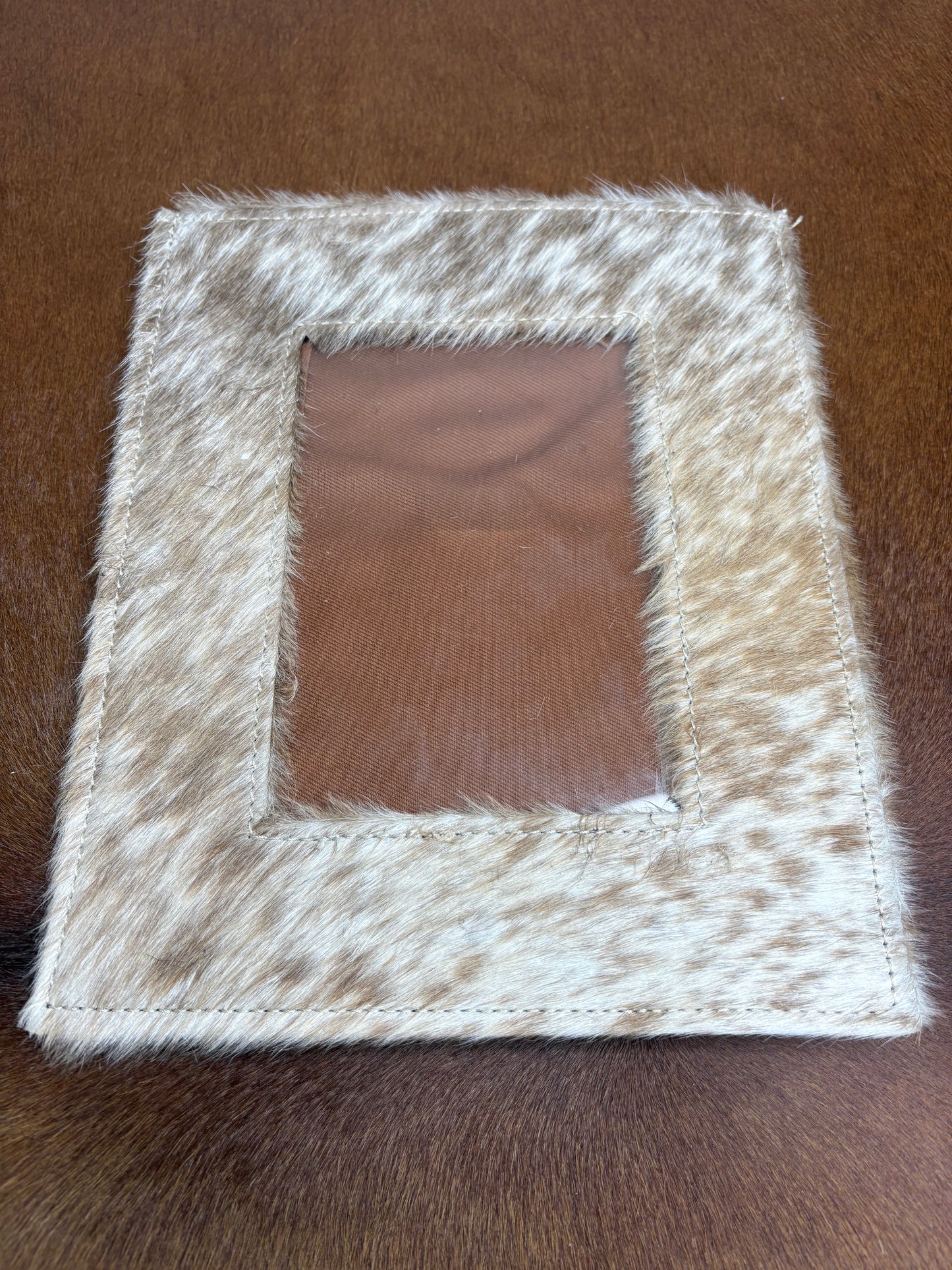 Cowhide & Leather Photo Frame
