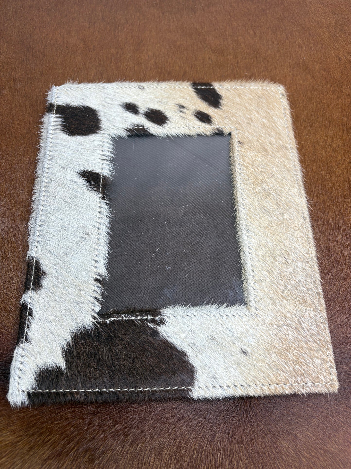 Cowhide & Leather Photo Frame