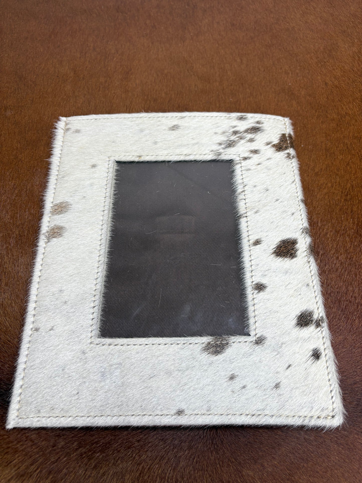 Cowhide & Leather Photo Frame