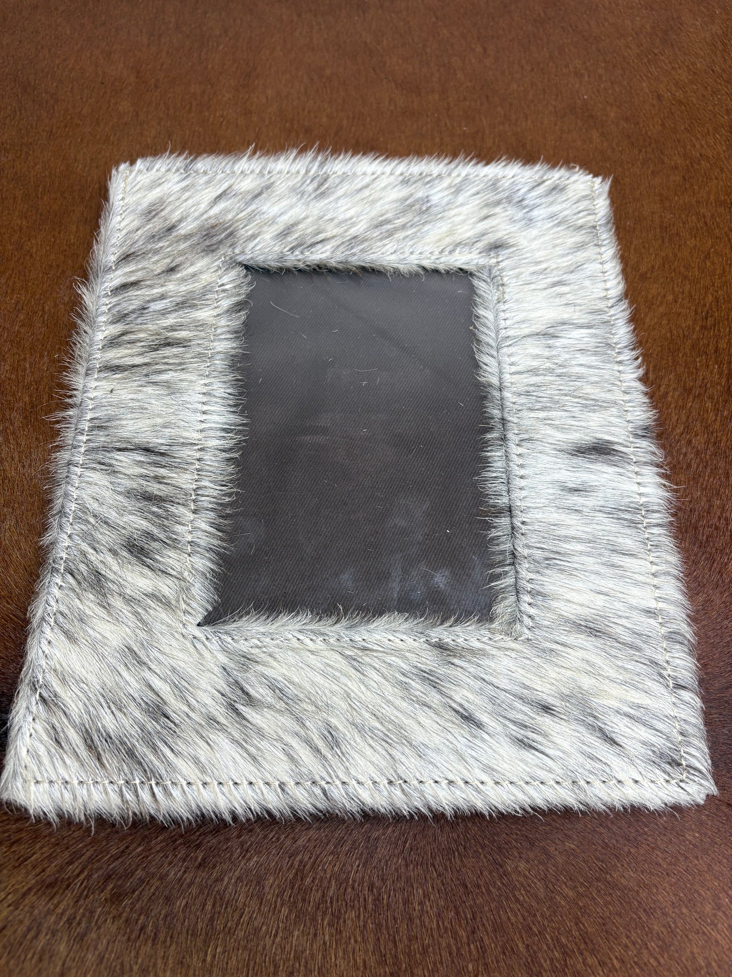 Cowhide & Leather Photo Frame