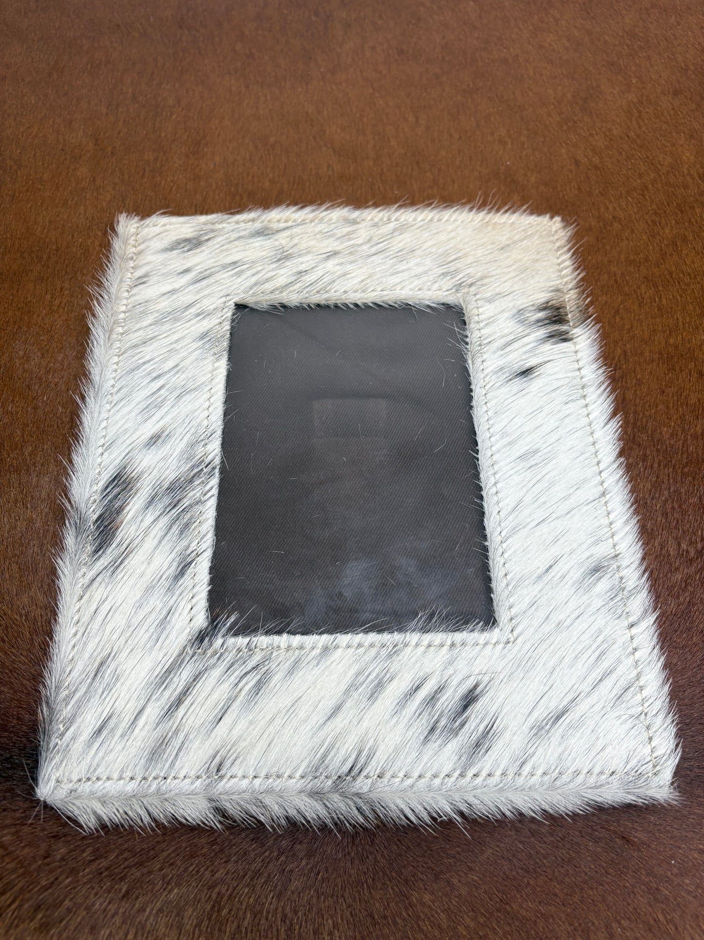 Cowhide & Leather Photo Frame