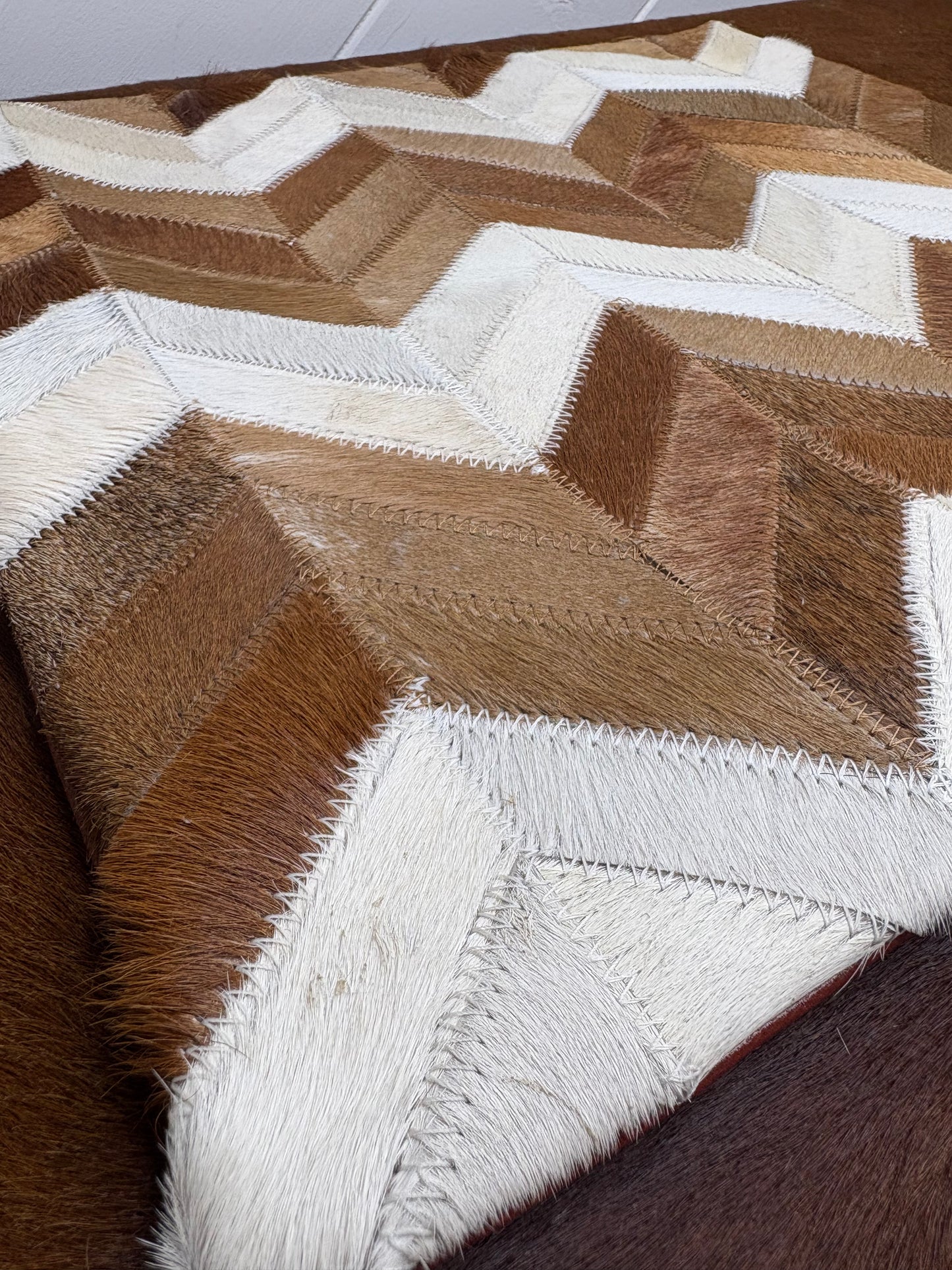 Chevron Patchwork Cushion Cover (16x16”)