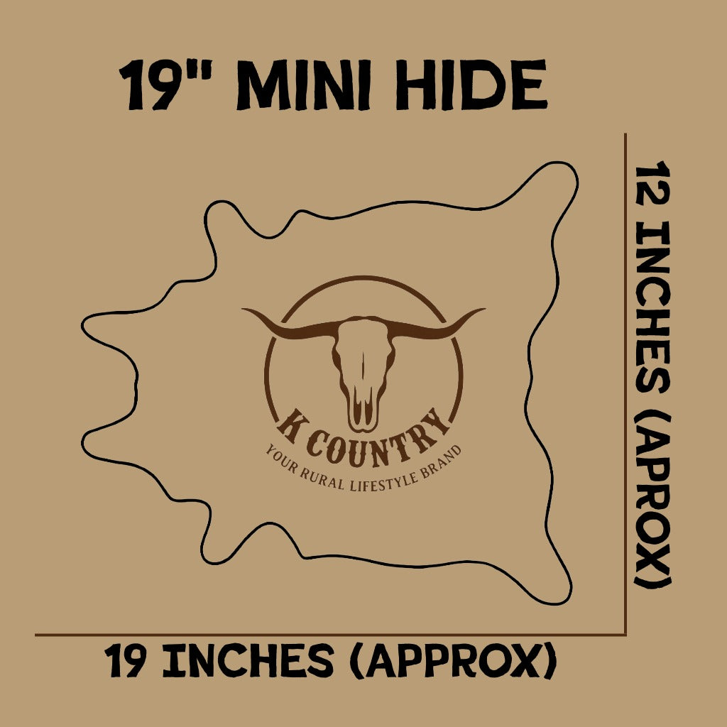 Custom Mini Cowhide (Laser Engraved & Cut)