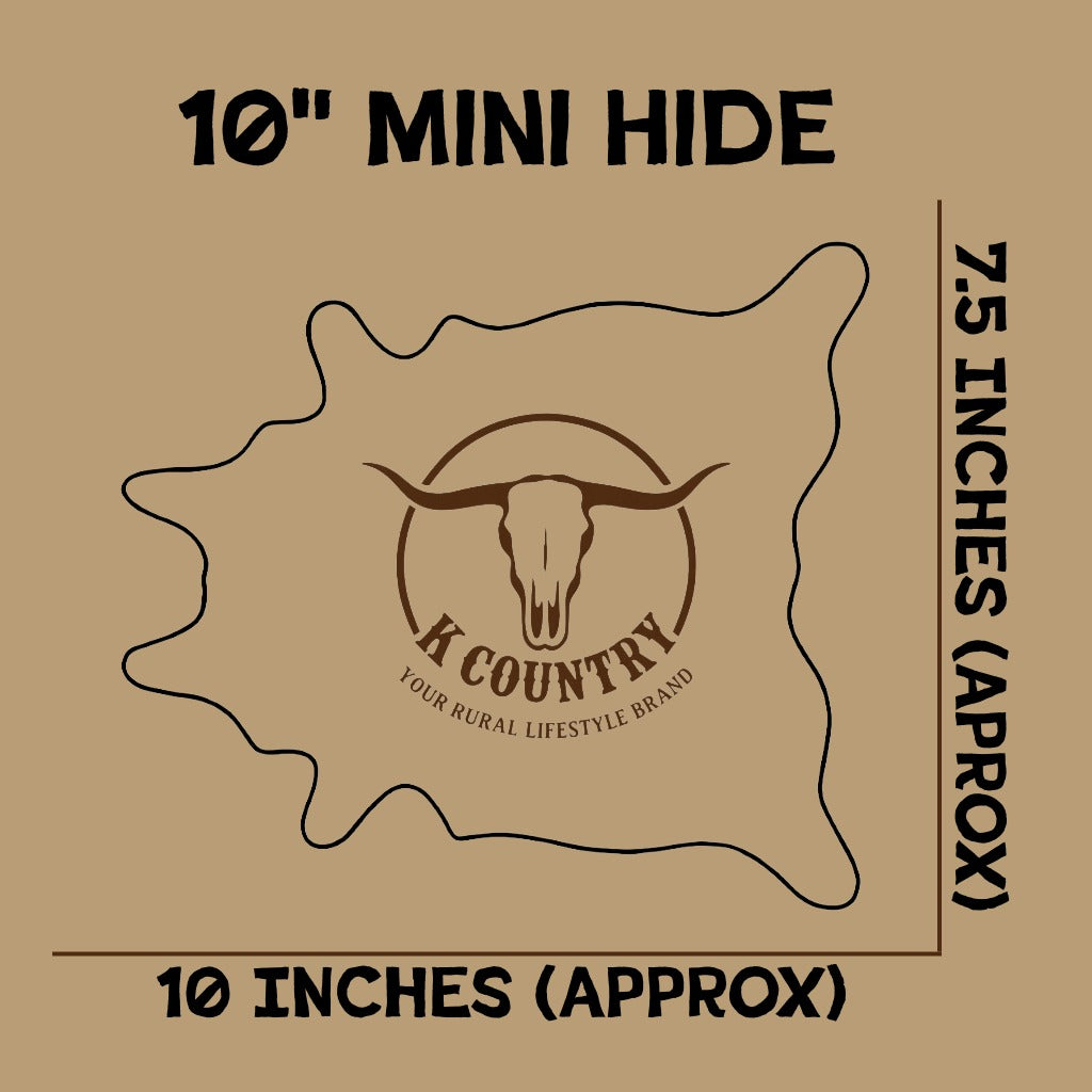 Custom Mini Cowhide (Laser Engraved & Cut)