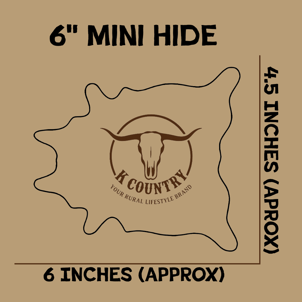 Custom Mini Cowhide (Laser Engraved & Cut)