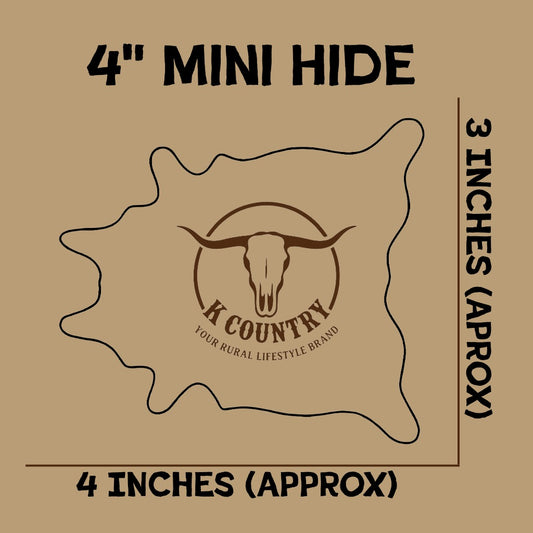 Custom Mini Cowhide (Laser Engraved & Cut)