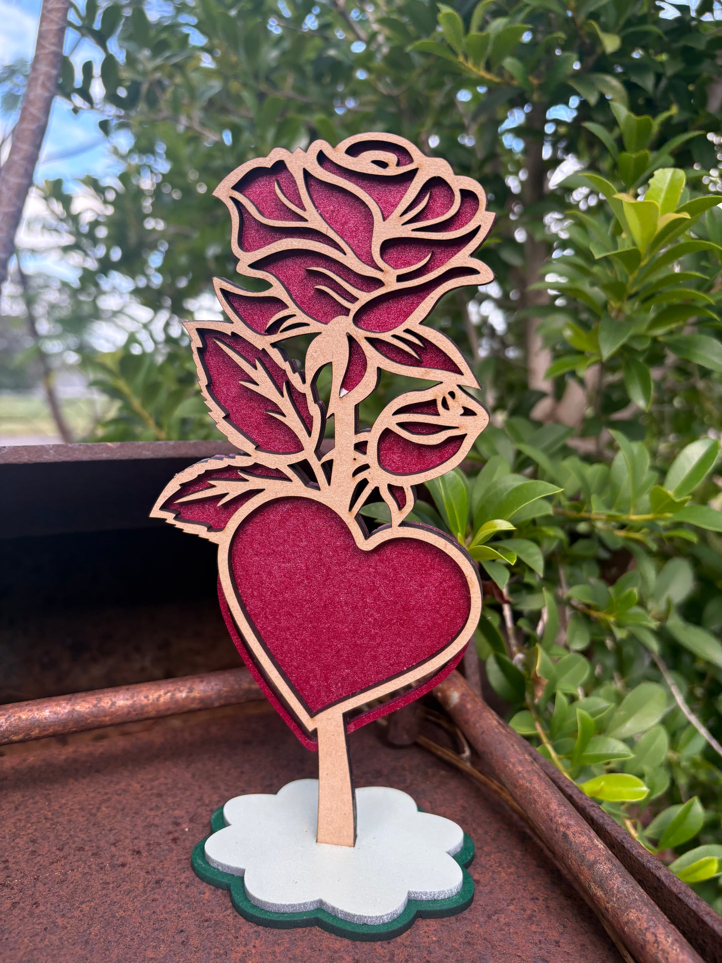 Everlasting Engraved Flower