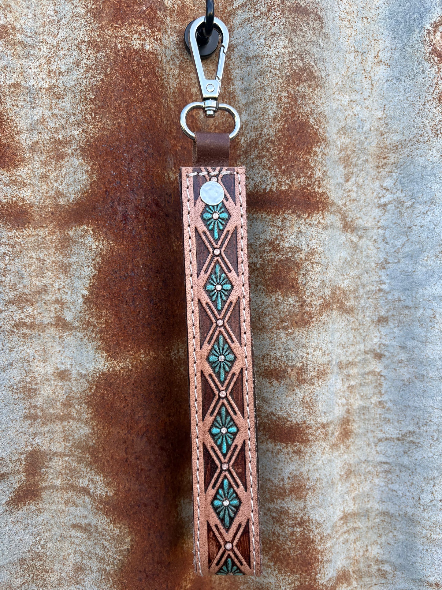 Tooled Leather Wristlets